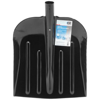 Лопата снеговая стальная 330х370 б/ч эмалированная СИБРТЕХ фото 2