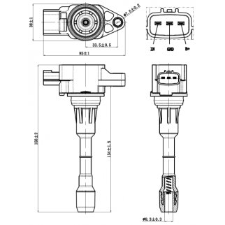 Катушка зажигания FEBEST 02640-008 фото 2