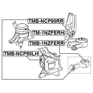 Сайлентблок FEBEST TMB-1NZFERR фото 2 Сайлентблок FEBEST TMB-1NZFERR фото 2