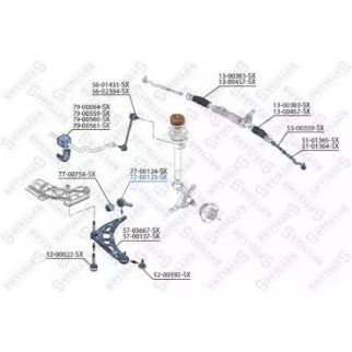 77-00123-SX_сайлентблок пер. рычага зад. п.! BMW E36 90-98 фото
