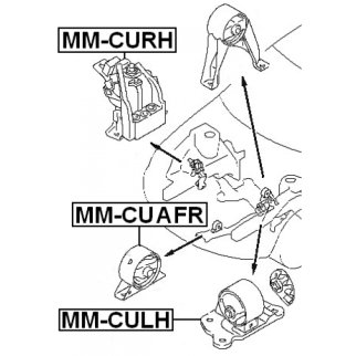 Опора двигателя левая FEBEST MM-CUAFR фото 2
