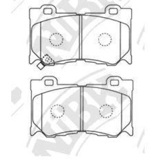 Колодки тормозные передние к-кт NiBK PN0389 фото