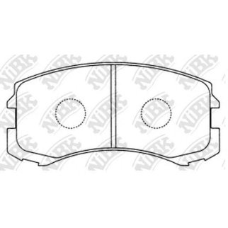 Колодки тормозные передние к-кт NiBK PN3462 фото