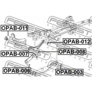 Сайлентблок задней подвески FEBEST OPAB-003 фото