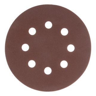 Круг абразивный на ворсовой подложке под &quot;липучку&quot;, перфорированный, P 320, 125 мм, 5 шт MATRIX 73813 фото