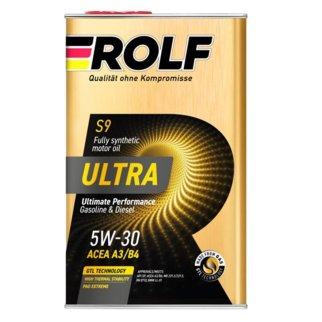Масло моторное ROLF Ultra 5W30 ACEA A3/B4 API SP (металл) 1л синт. фото