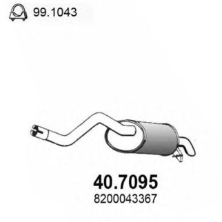Глушитель основной ASSO 40.7095 фото