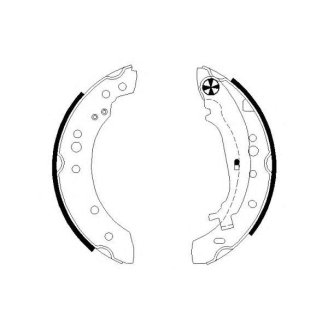 Колодки барабанные к-кт TEXTAR 910688 00 фото