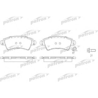 Колодки тормозные дисковые передн PEUGEOT: 206 CC 00-, 206 хечбэк 99- фото