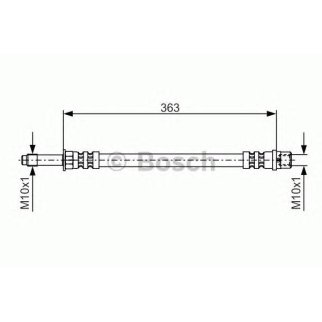 Шланг тормозной BOSCH 1 987 476 295 фото