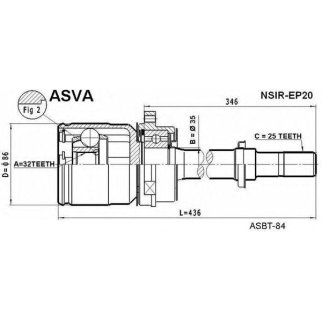 ШРУС ВНУТРЕННИЙ ПРАВЫЙ 32x40x25 фото