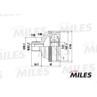 ШРУС наружный MILES GA20529 фото 3