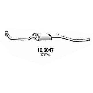 Глушитель средняя часть ASSO 10.6047 фото