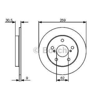Диск тормозной задний BOSCH 0 986 479 418 фото