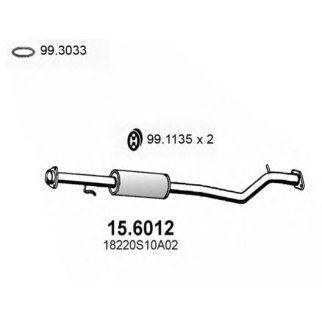 Глушитель средняя часть ASSO 15.6012 фото