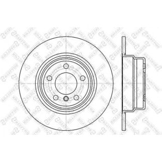 6020-1548-SX_диск тормозной задний! BMW X5 3.0/4.4/3.0D 00> фото