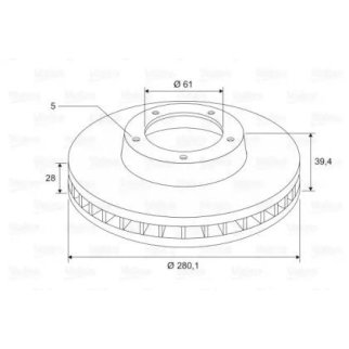 Диск тормозной CHRYSLER PT CRUISER 01-10 перед x1 фото