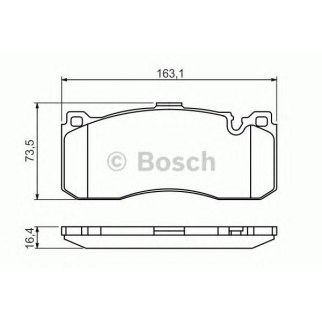 Колодки тормозные передние к-кт BOSCH 0 986 494 428 фото