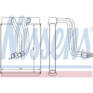 Радиатор отопителя Nissens 77634 фото