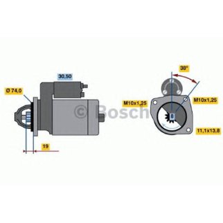 Стартер 12V 0.9KW фото