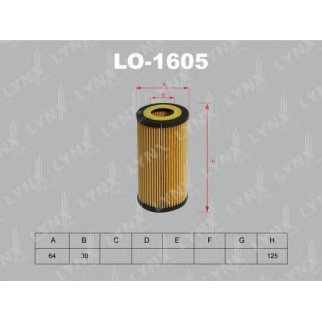 Фильтр масляный LYNXauto LO-1605 фото