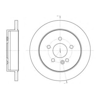 6799.00_диск тормозной задний! MB W163 2.3-4.3/2.6CDi 98> фото