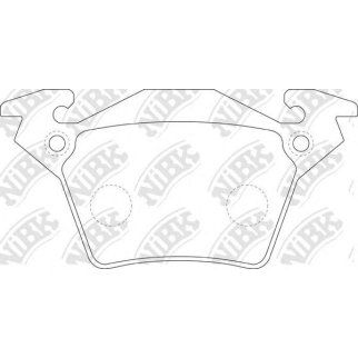 Колодки тормозные задние дисковые к-кт NiBK PN0141 фото
