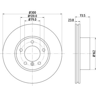 Диск тормозной TRIALLI DF 261004 фото 3