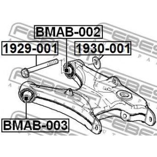 Сайлентблок FEBEST BMAB-002 фото