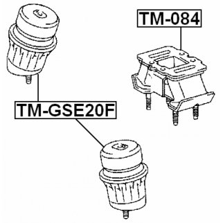 Опора двигателя FEBEST TM-GSE20F фото 2