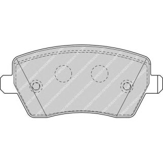 Колодки тормозные передние к-кт FERODO FDB1617 фото