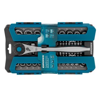 Набор торцевых головок ,трещетка 120 зубьев41 предмет 1/4 .1/2 Gross фото 16