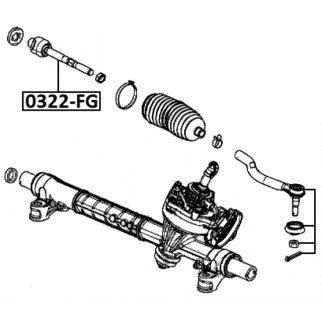 Тяга рулевая FEBEST 0322-FG фото 2