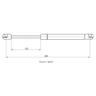 Газовый упор багажника TRIALLI GS 1013 фото 2