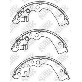 Колодки барабанные к-кт NiBK FN1261 фото