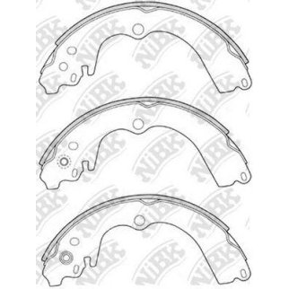 Колодки барабанные к-кт NiBK FN7747 фото