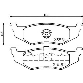 Колодки тормозные задние дисковые к-кт TEXTAR 2356102 фото