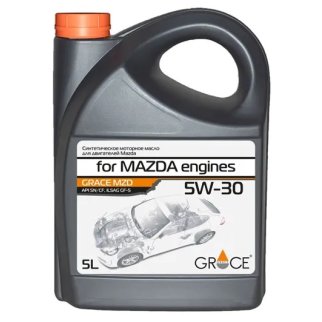 Масло моторное GRACE MZD 5W30 5л синт. фото