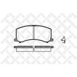 606 002B-SX_колодки дисковые п.! с антискрип. пластинами Toyota Cressida/HiLux 2.0/2.2D 80-86 фото