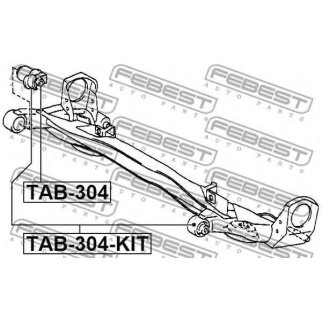 Сайлентблок FEBEST TAB-304-KIT фото