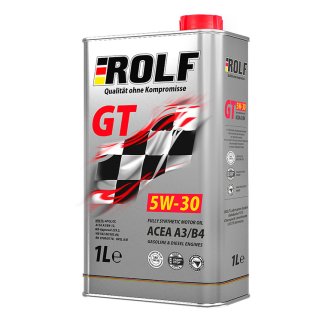 Масло моторное ROLF GT SAE 5W-30 ACEA A3/B4 синтетика 1л 322619 фото