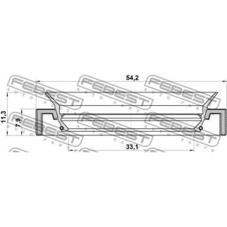 Сальник дифференциала правый FEBEST 95HAY-35540811R фото