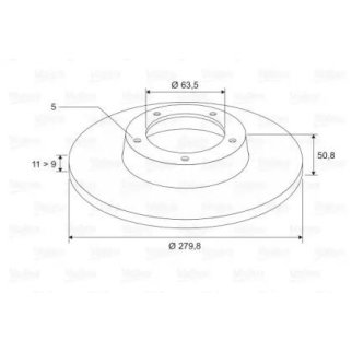 Диск тормозной FORD C-MAX 10-/KUGA 13- зад x2 фото