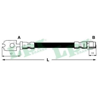 Шланг тормозной Lpr 6T46742 фото