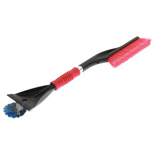 Щетка для снега M-71027RD со скребком и мягкой ручкой 60см BLACK/RED MEGAPOWER фото 2