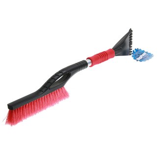 Щетка для снега M-71027RD со скребком и мягкой ручкой 60см BLACK/RED MEGAPOWER фото