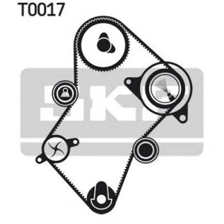 Комплект ГРМ с водяным насосом Peugeot. Citroen 1.8D-1.9D/TD XUD7/9 Z=136 94> фото