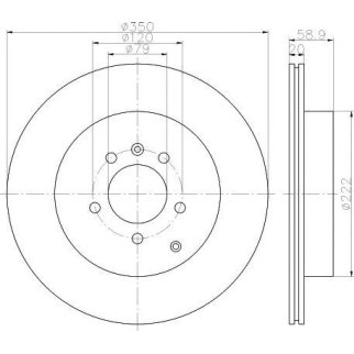 Диск тормозной задний TEXTAR 92147703 фото