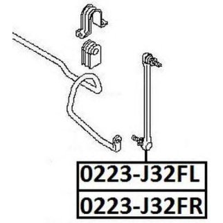 Стойка переднего стабилизатора ASVA 0223-J32FL фото