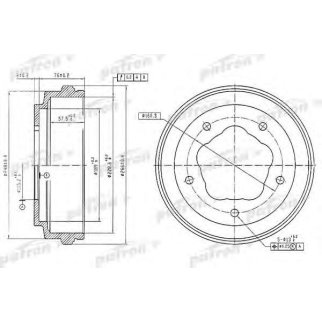Барабан тормозной PATRON PDR1062 фото